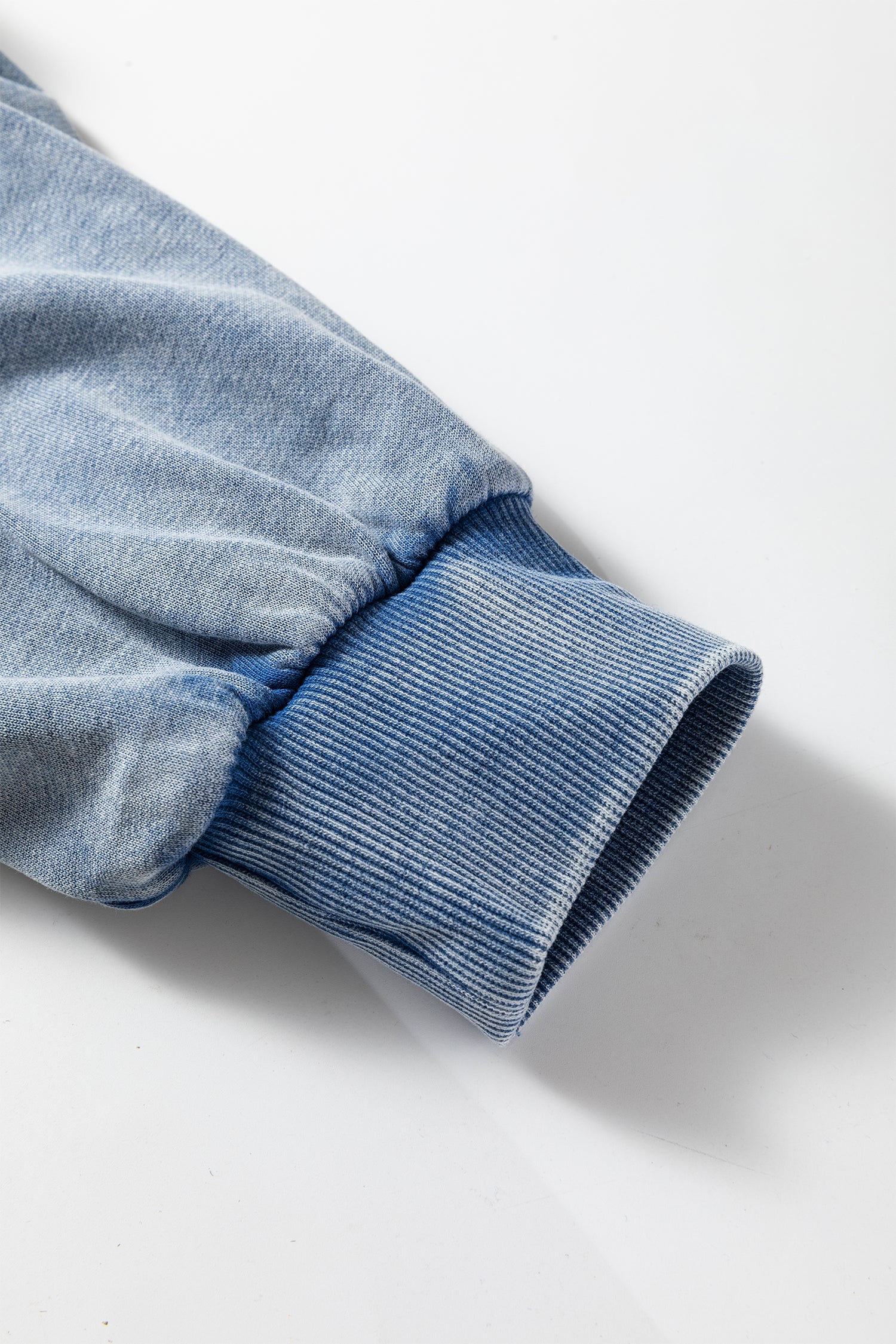 Ashleigh Blue Half Zip Kangaroo Pocket Mineral Wash Baggy Hoodie-Tops / Dresses-[Adult]-[Female]-2022 Online Blue Zone Planet