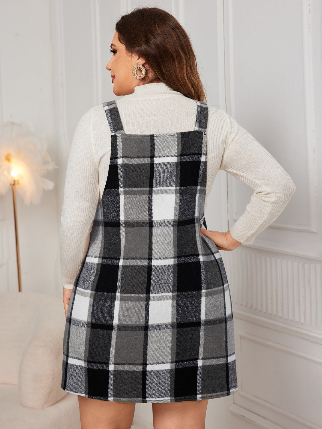plus size plaid dress Woman Within Flannel A-Line Shirtdress, Women's, Size: 30, Green 0/2 Small Women's Plus Size Gingham Dress