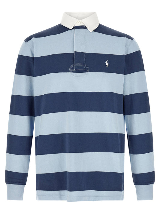 Polo Ralph Lauren Liconica Maglia Da Rugby Polo Shirt-Shirts-[Adult]-[Female]-XL-Blue-2022 Online Blue Zone Planet