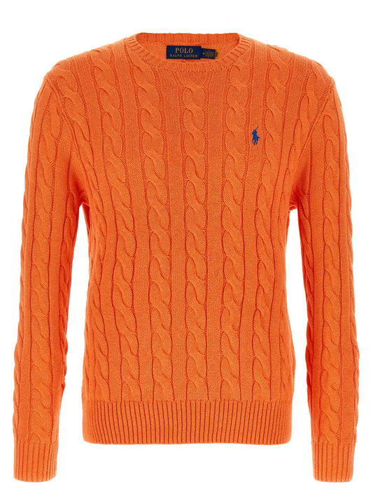 Polo Ralph Lauren Cotton Braided Sweater-Topwear-[Adult]-[Female]-L-2022 Online Blue Zone Planet
