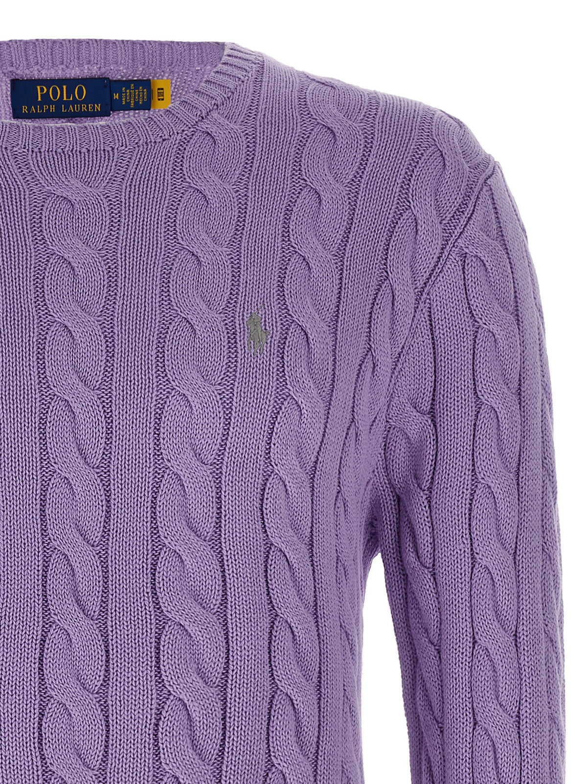 Polo Ralph Lauren Cotton Braided Sweater-TOPS / DRESSES-[Adult]-[Female]-2022 Online Blue Zone Planet