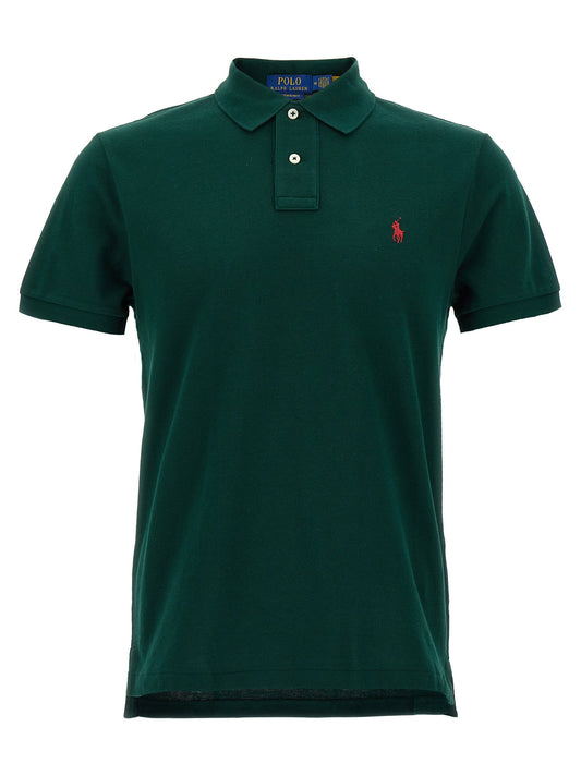 Polo Ralph Lauren Logo Polo Shirt-Shirts-[Adult]-[Female]-S-Green-2022 Online Blue Zone Planet