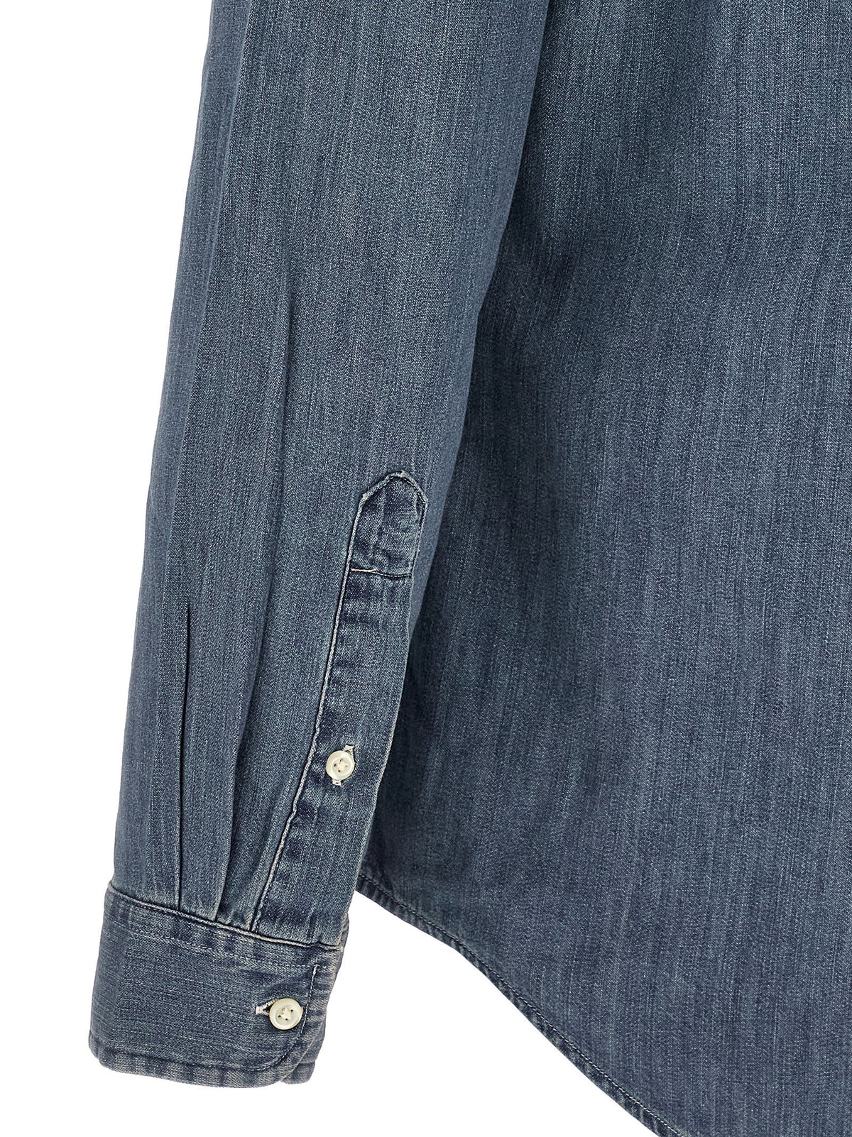 Polo Ralph Lauren Denim Shirt-Shirts-[Adult]-[Female]-2022 Online Blue Zone Planet