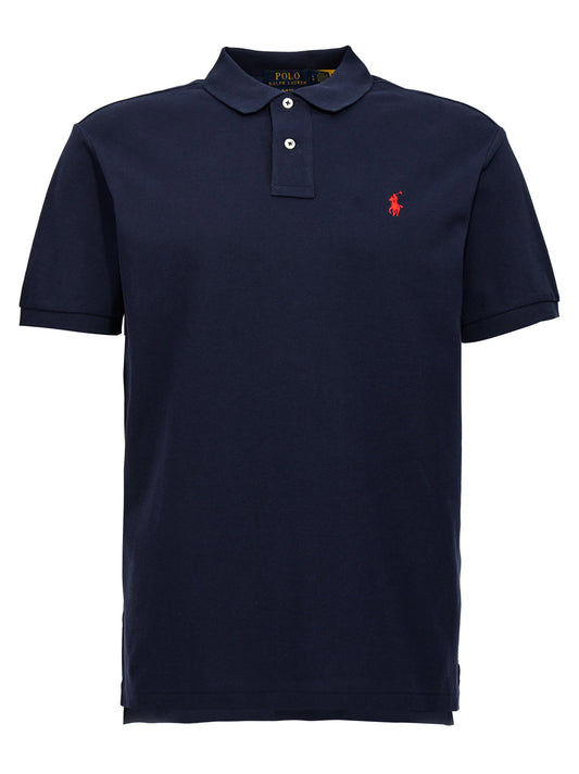 Polo Ralph Lauren Logo Polo-Shirts-[Adult]-[Female]-2022 Online Blue Zone Planet
