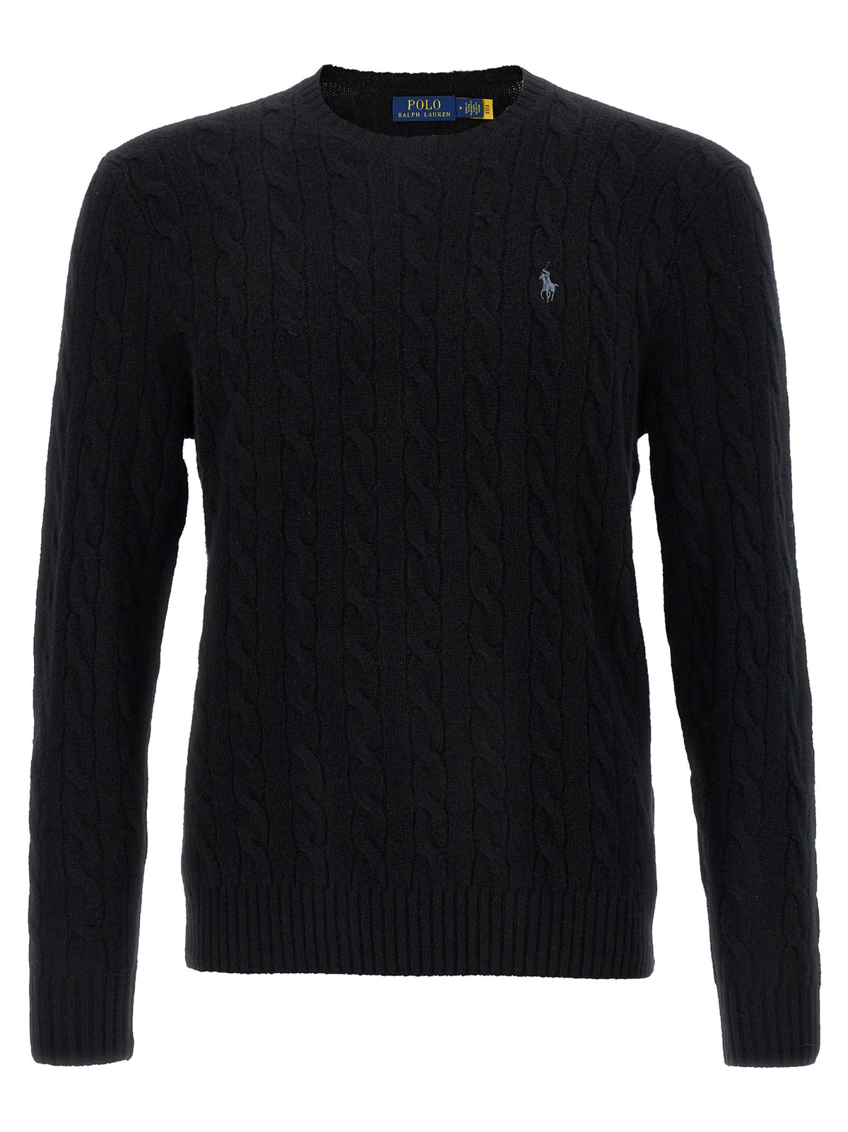 Polo Ralph Lauren Braided Sweater-Topwear-[Adult]-[Female]-L-Black-2022 Online Blue Zone Planet