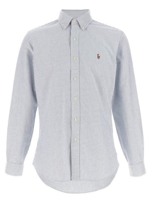 Polo Ralph Lauren Button-down Shirt-Shirts-[Adult]-[Female]-XL-Light blue-2022 Online Blue Zone Planet