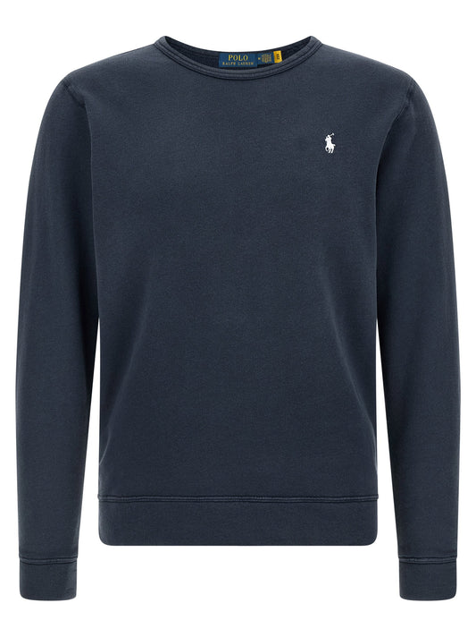 Polo Ralph Lauren Loopback Cotton Sweatshirt-Topwear-[Adult]-[Female]-S-Blue-2022 Online Blue Zone Planet