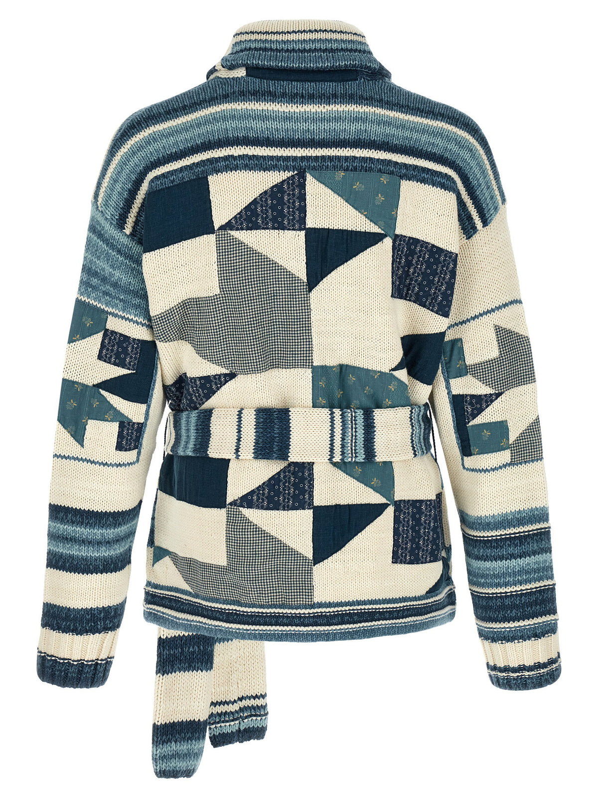 Polo Ralph Lauren Patchwork Cardigan-Topwear-[Adult]-[Female]-2022 Online Blue Zone Planet