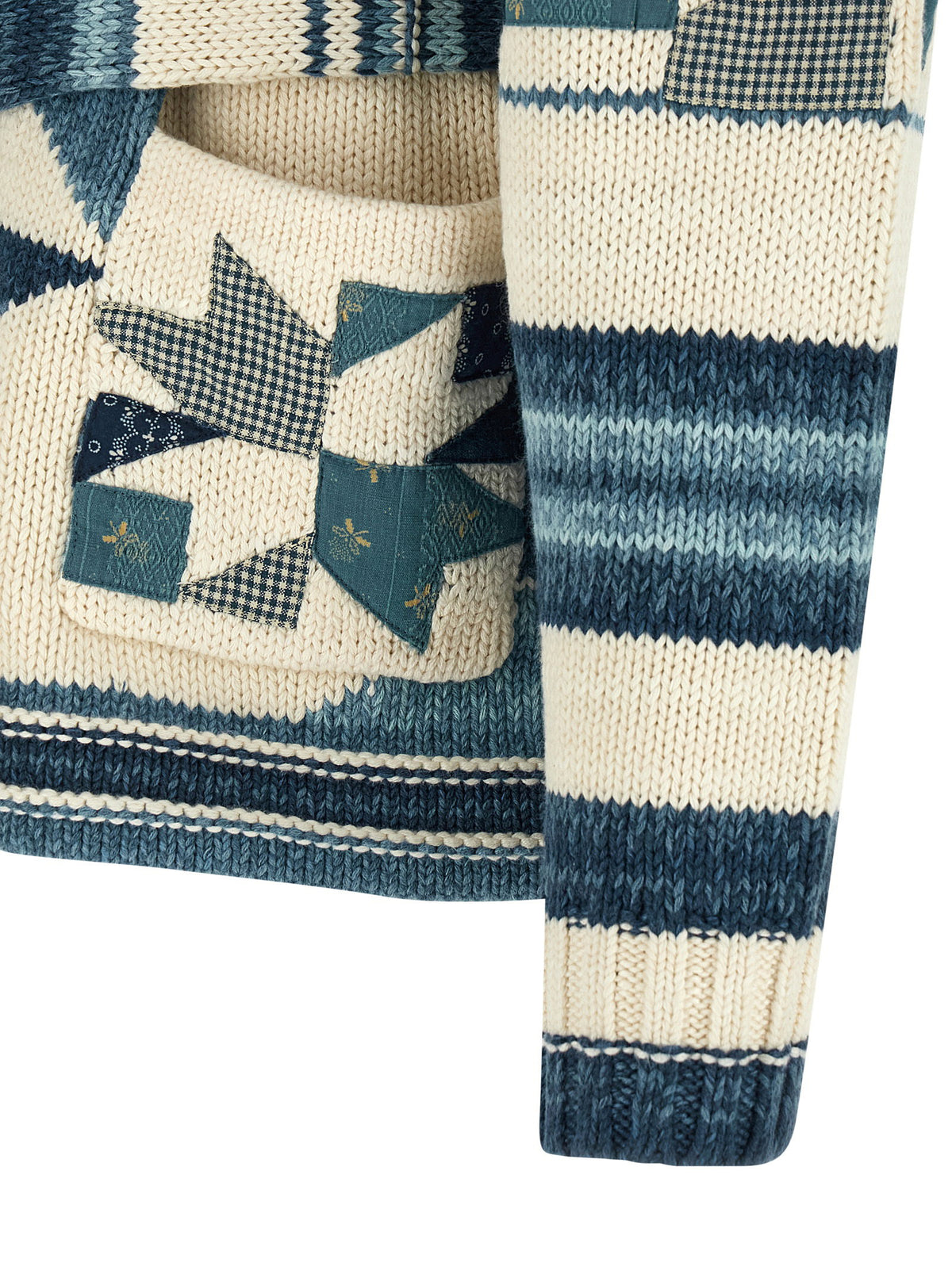 Polo Ralph Lauren Patchwork Cardigan-Topwear-[Adult]-[Female]-2022 Online Blue Zone Planet