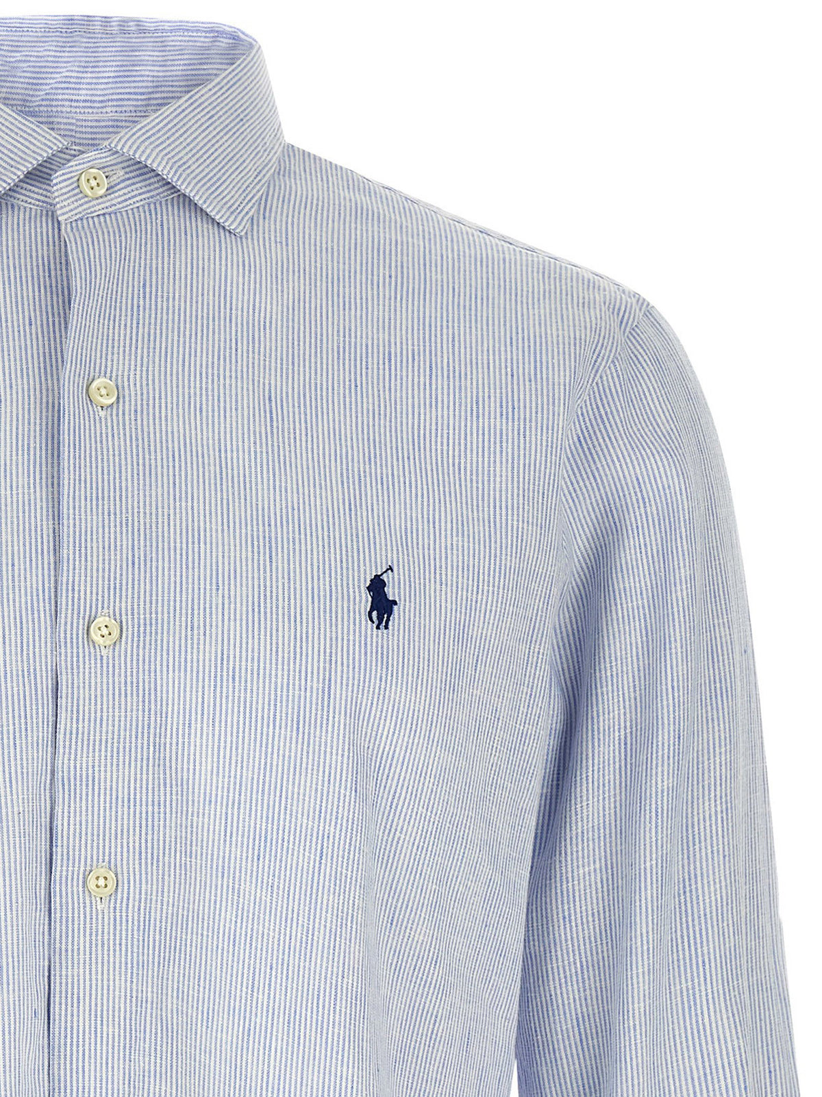 Polo Ralph Lauren Linen Cotton Shirt-Shirts-[Adult]-[Female]-2022 Online Blue Zone Planet