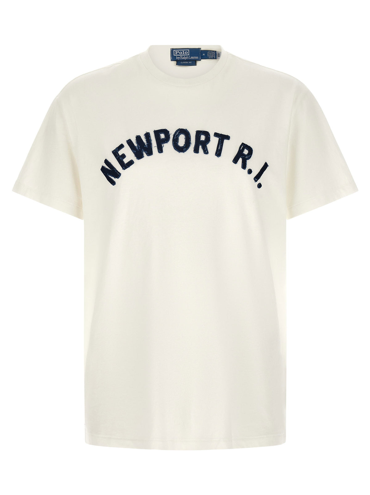 Polo Ralph Lauren Aged Effect Patch T-shirt-Topwear-[Adult]-[Female]-2022 Online Blue Zone Planet