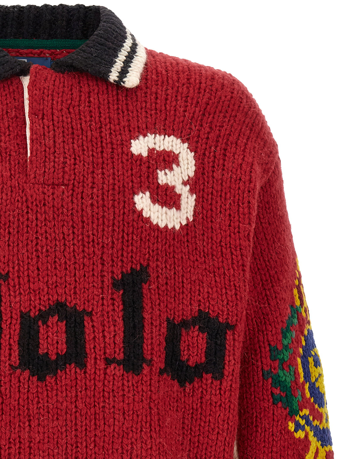 Polo Ralph Lauren Red Polo Collar Sweater-Topwear-[Adult]-[Female]-2022 Online Blue Zone Planet