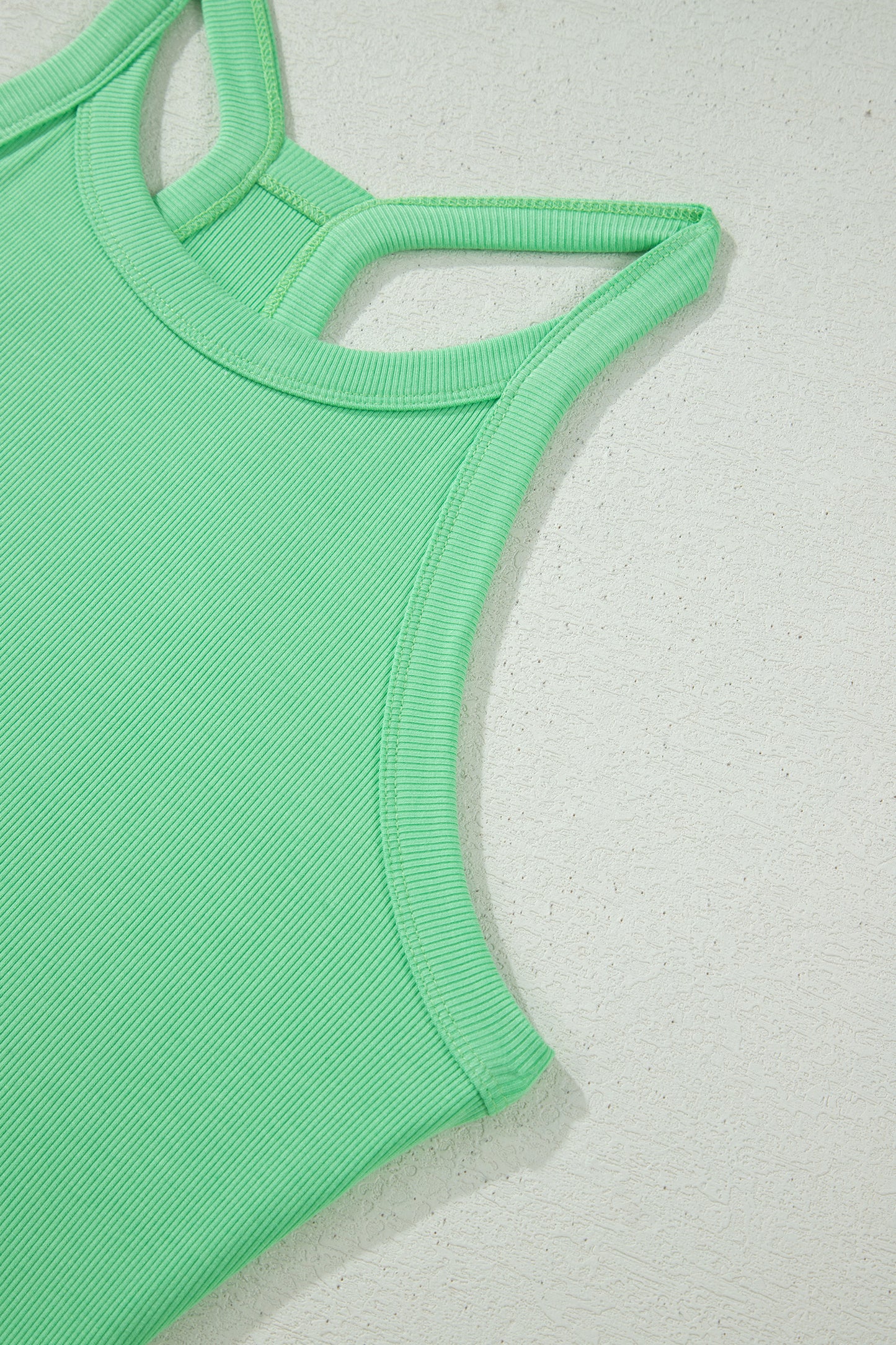 Sachet Pink Slim Tank Top Elastic High Waist Shorts 2pcs Outfit-Two Piece Sets/Short Sets-[Adult]-[Female]-2022 Online Blue Zone Planet