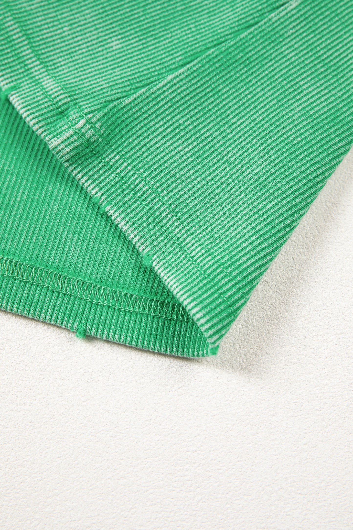 Bright Green Vintage Distressed Ribbed Mineral Wash Tank Top-Tops/Tank Tops-[Adult]-[Female]-2022 Online Blue Zone Planet