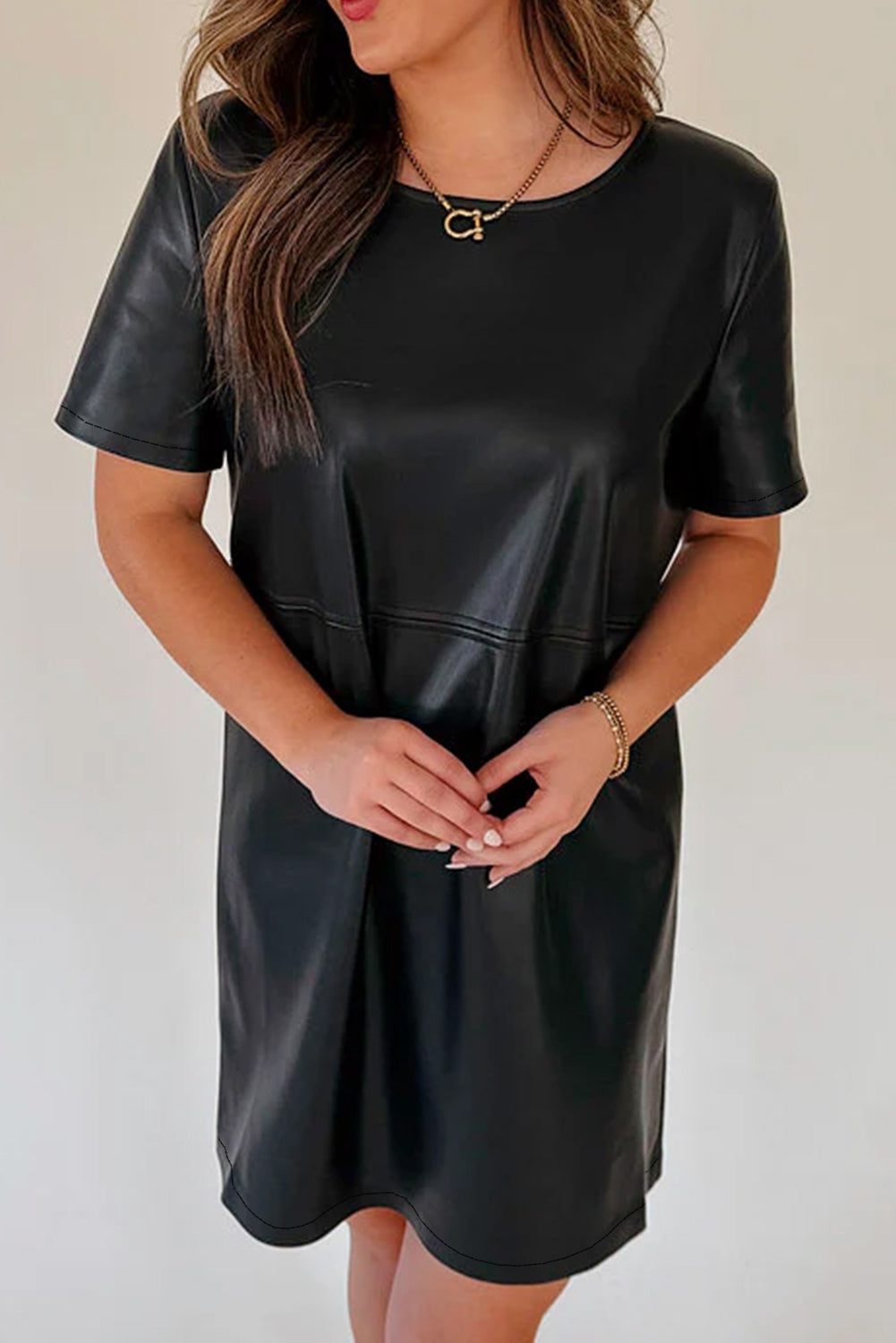 Faux Leather Dresses – Blue Zone Planet