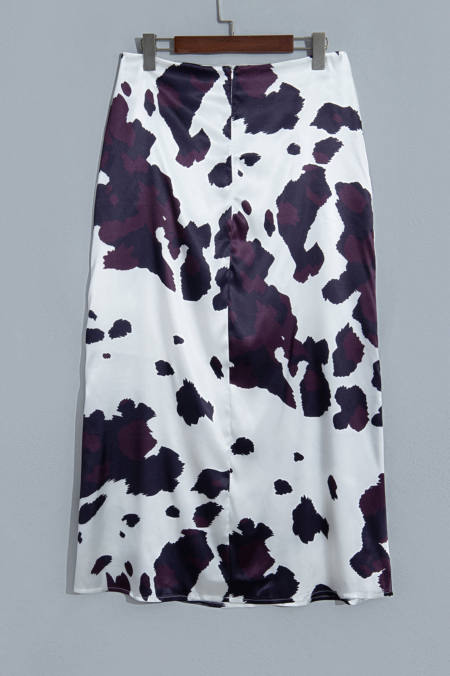 Brown Abstract Print Western Long Metal Zip-Up Waist Daily Wear Skirt-Bottoms/Skirts & Petticoat-[Adult]-[Female]-2022 Online Blue Zone Planet