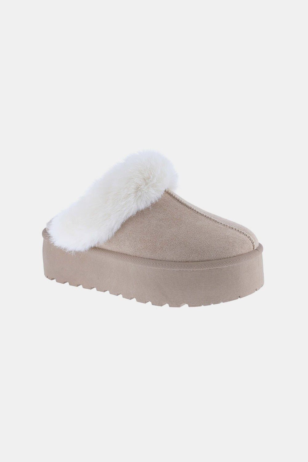 Blue Zone Planet | Weeboo Thick Bottom Fur Trim Snow Slippers-SHOES-[Adult]-[Female]-Taupe-6.5-2022 Online Blue Zone Planet