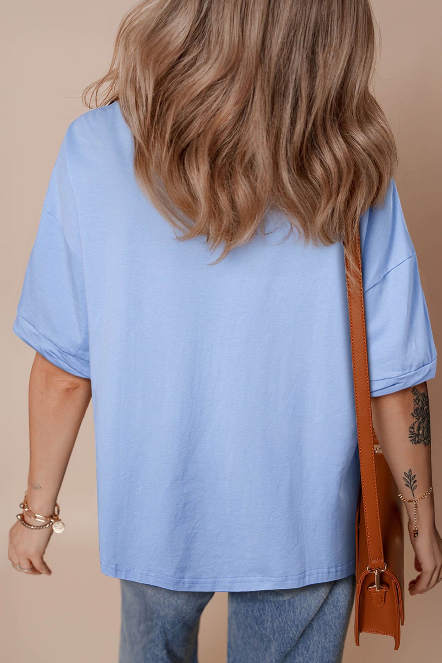 Myosotis 1776 American Flag Print Oversized Tee-Graphic/Graphic Tees-[Adult]-[Female]-2022 Online Blue Zone Planet