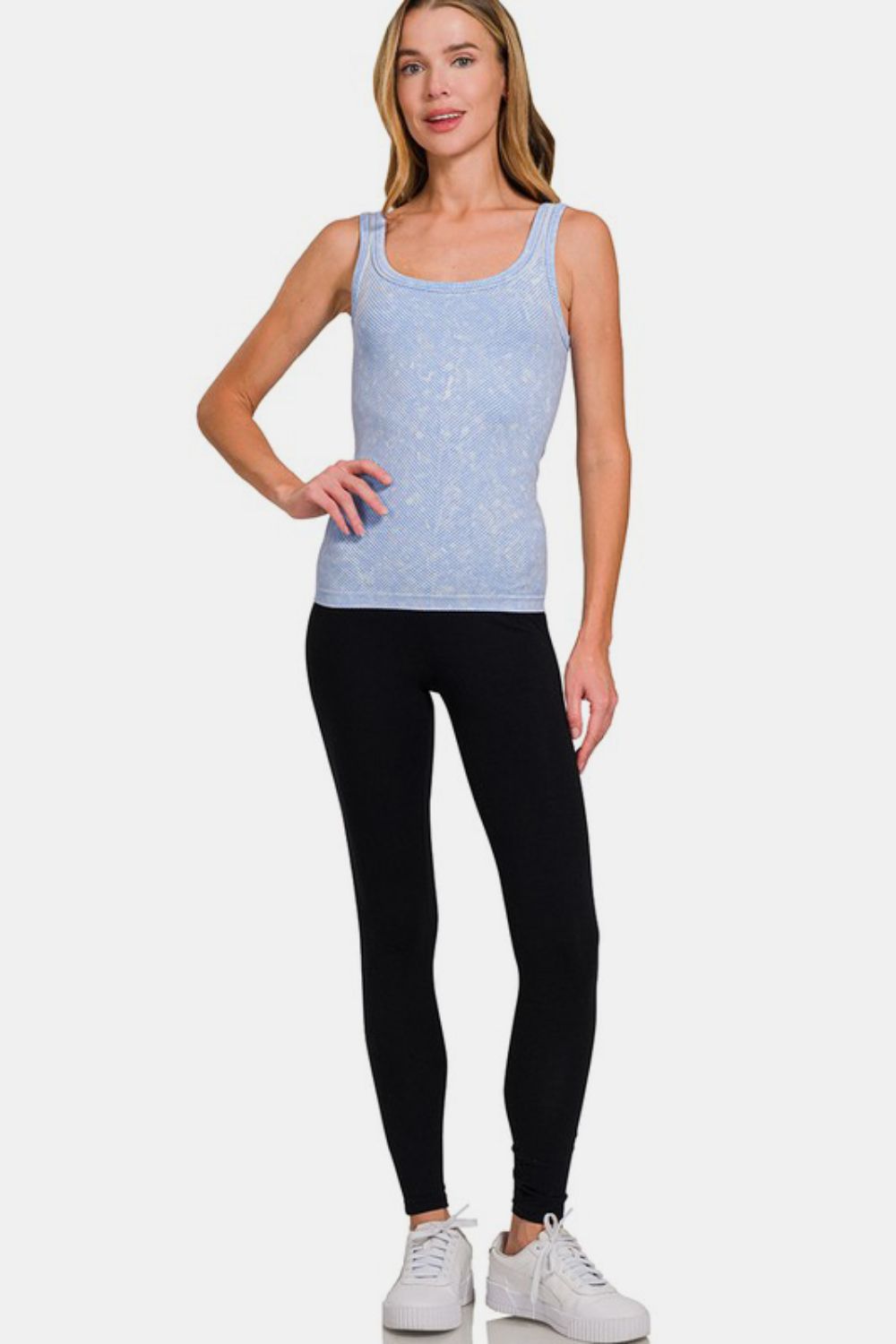 Zenana Ribbed Scoop Neck Tank-TOPS / DRESSES-[Adult]-[Female]-2022 Online Blue Zone Planet