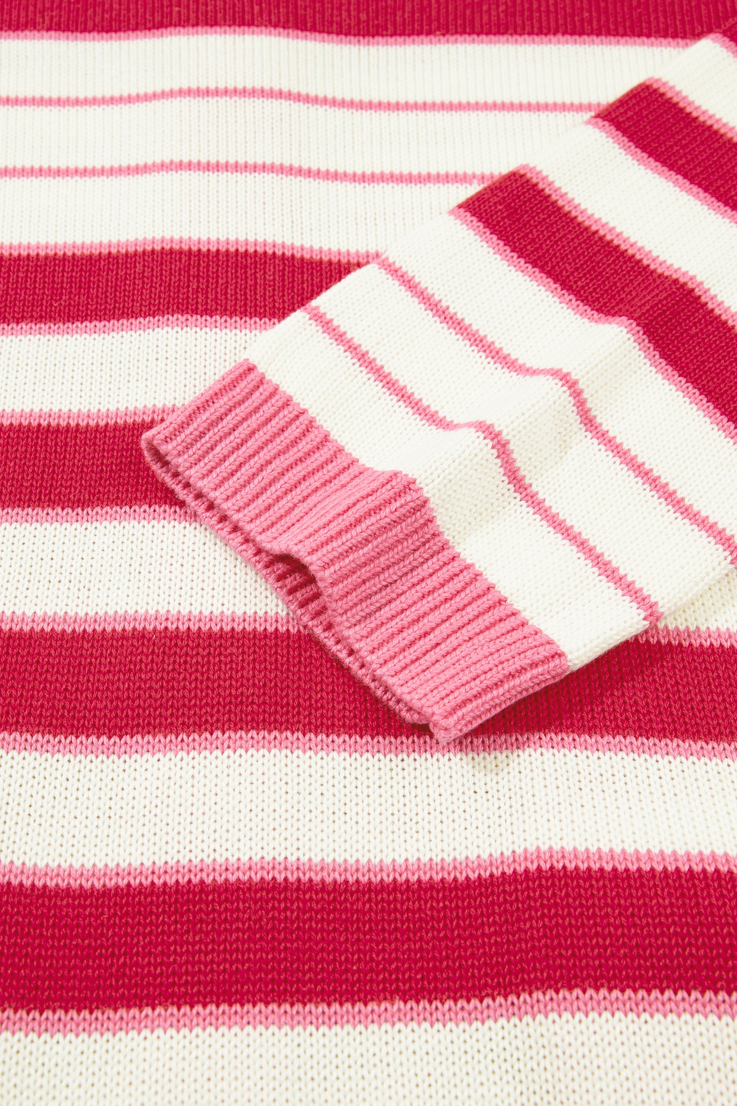 Red Stripe V Neck Long Sleeve Regular Fit Cardigan-Sweaters & Cardigans/Cardigans-[Adult]-[Female]-2022 Online Blue Zone Planet