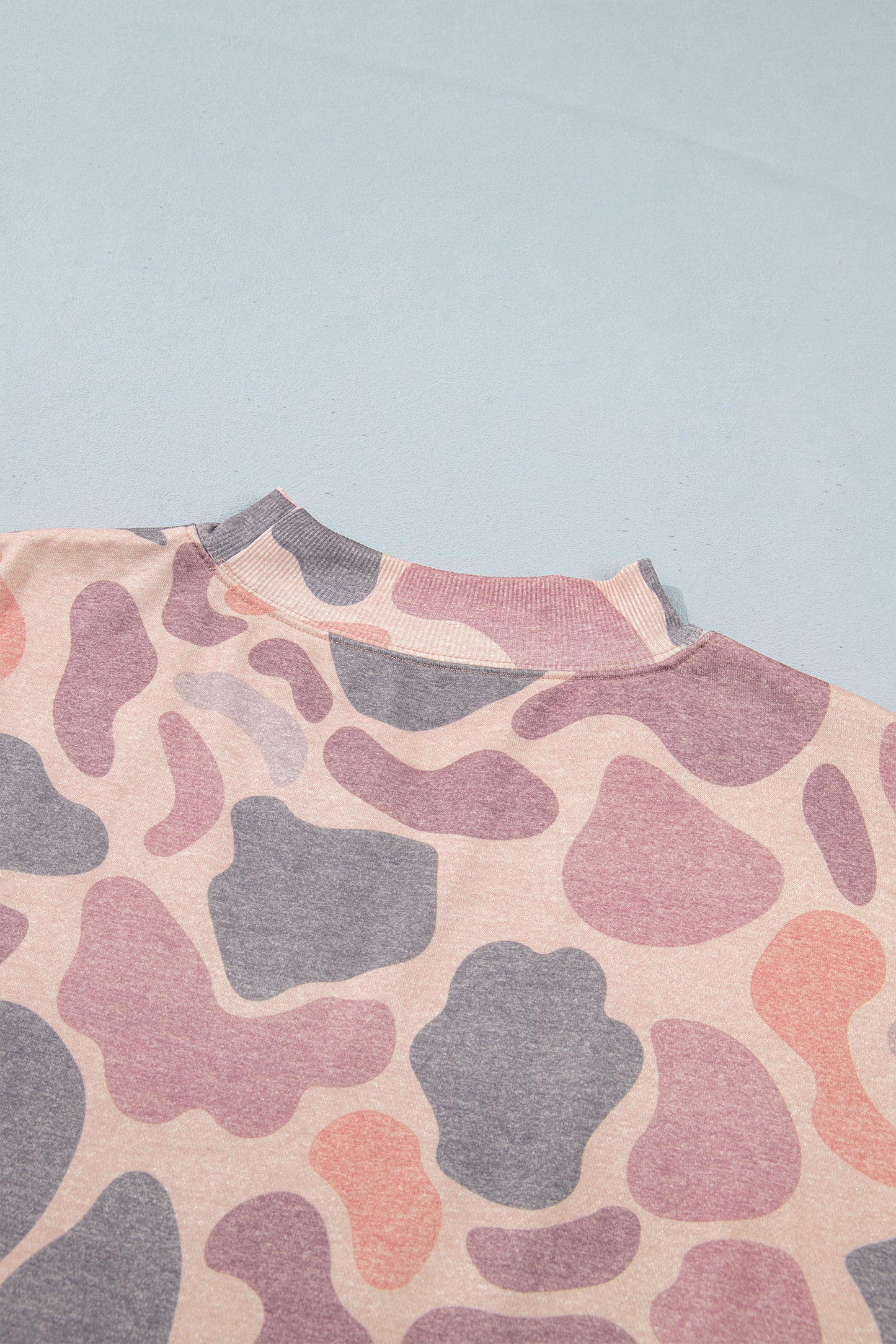 Multicolour Camo Print Howdy Western Style Baggy Pullover Sweatshirt-Tops/Sweatshirts & Hoodies-[Adult]-[Female]-2022 Online Blue Zone Planet