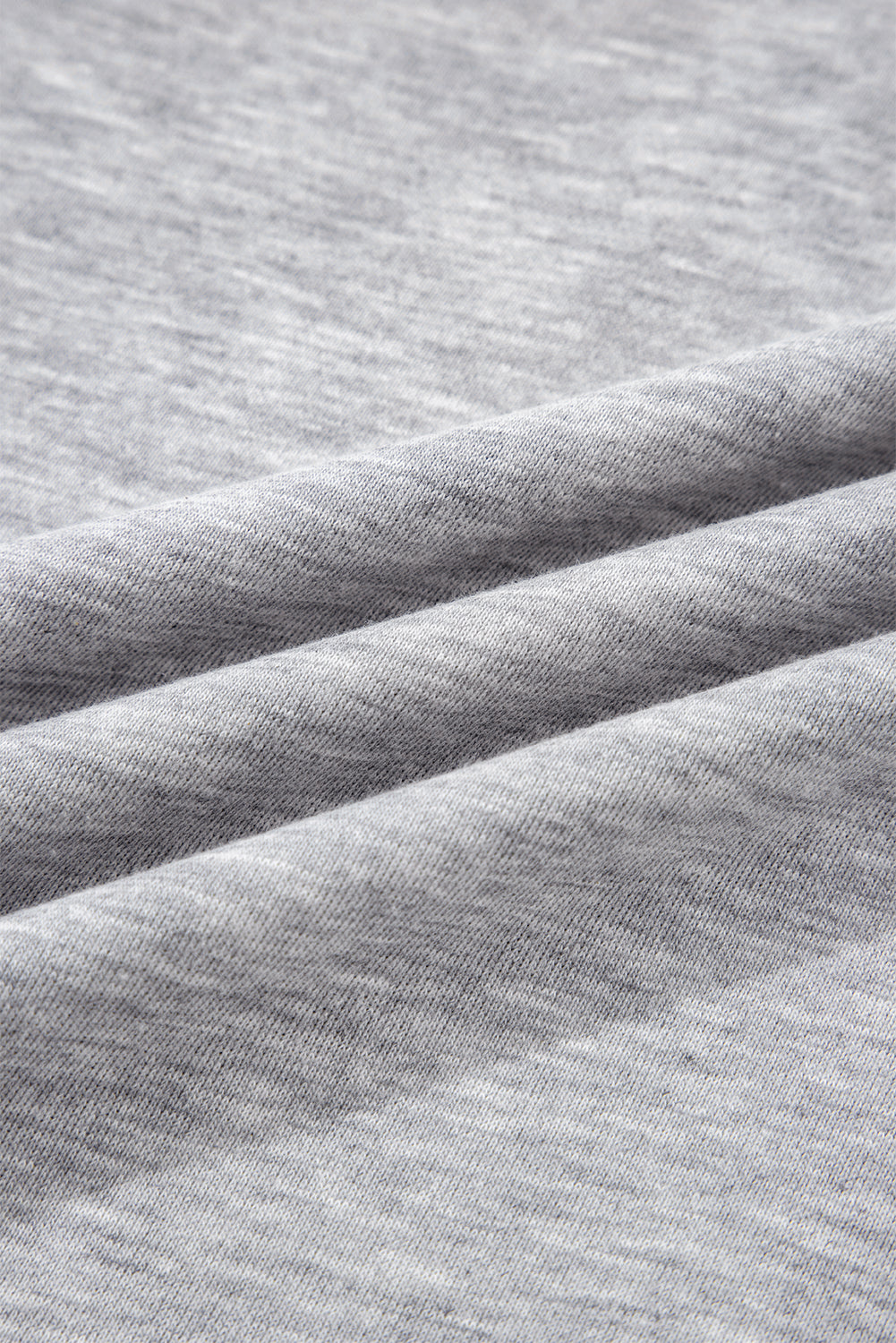 Gray Varsity Contrast Striped Trim V Neck Sweatshirt-Tops/Sweatshirts & Hoodies-[Adult]-[Female]-2022 Online Blue Zone Planet