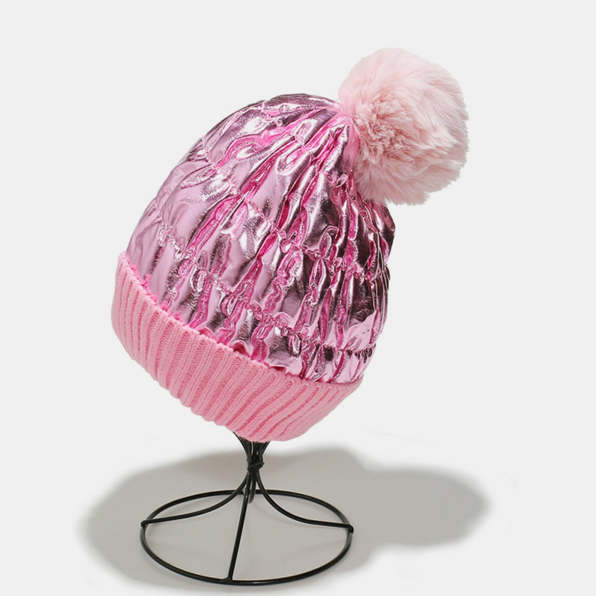 Thermal Knit Hat with Pompom-HATS-[Adult]-[Female]-2022 Online Blue Zone Planet