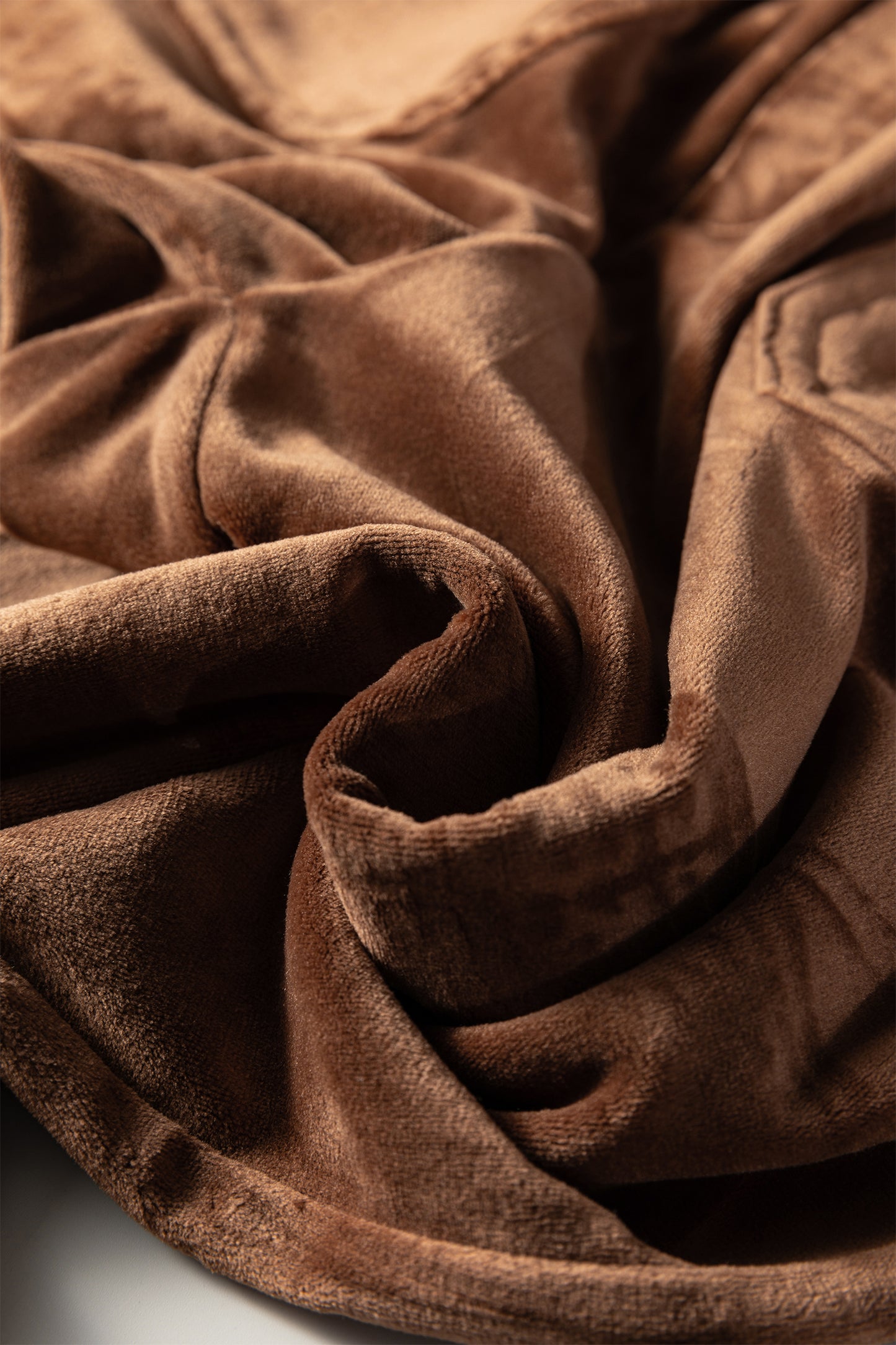 Coffee Straight Loose Drawstring Elastic High Waist Fleece Pants-Bottoms/Pants & Culotte-[Adult]-[Female]-2022 Online Blue Zone Planet