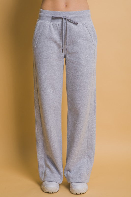 Love Tree Drawstring Wide Leg Sweatpants with Pockets-BOTTOMS SIZES SMALL MEDIUM LARGE-[Adult]-[Female]-2022 Online Blue Zone Planet