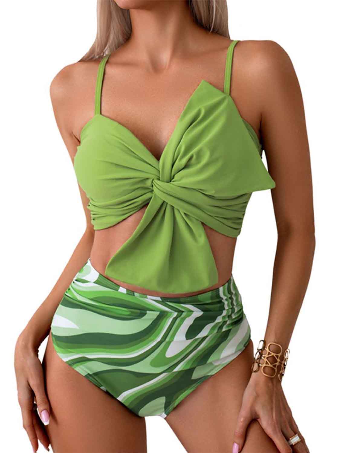 Twisted Spaghetti Strap Bikini Set-TOPS / DRESSES-[Adult]-[Female]-2022 Online Blue Zone Planet