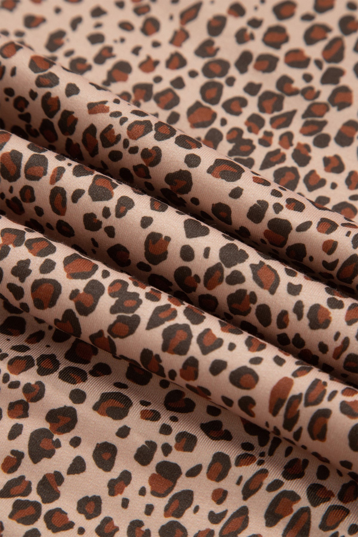 Khaki Leopard Print Drawstring Waist Patch Pockets Pants-Bottoms/Pants & Culotte-[Adult]-[Female]-2022 Online Blue Zone Planet