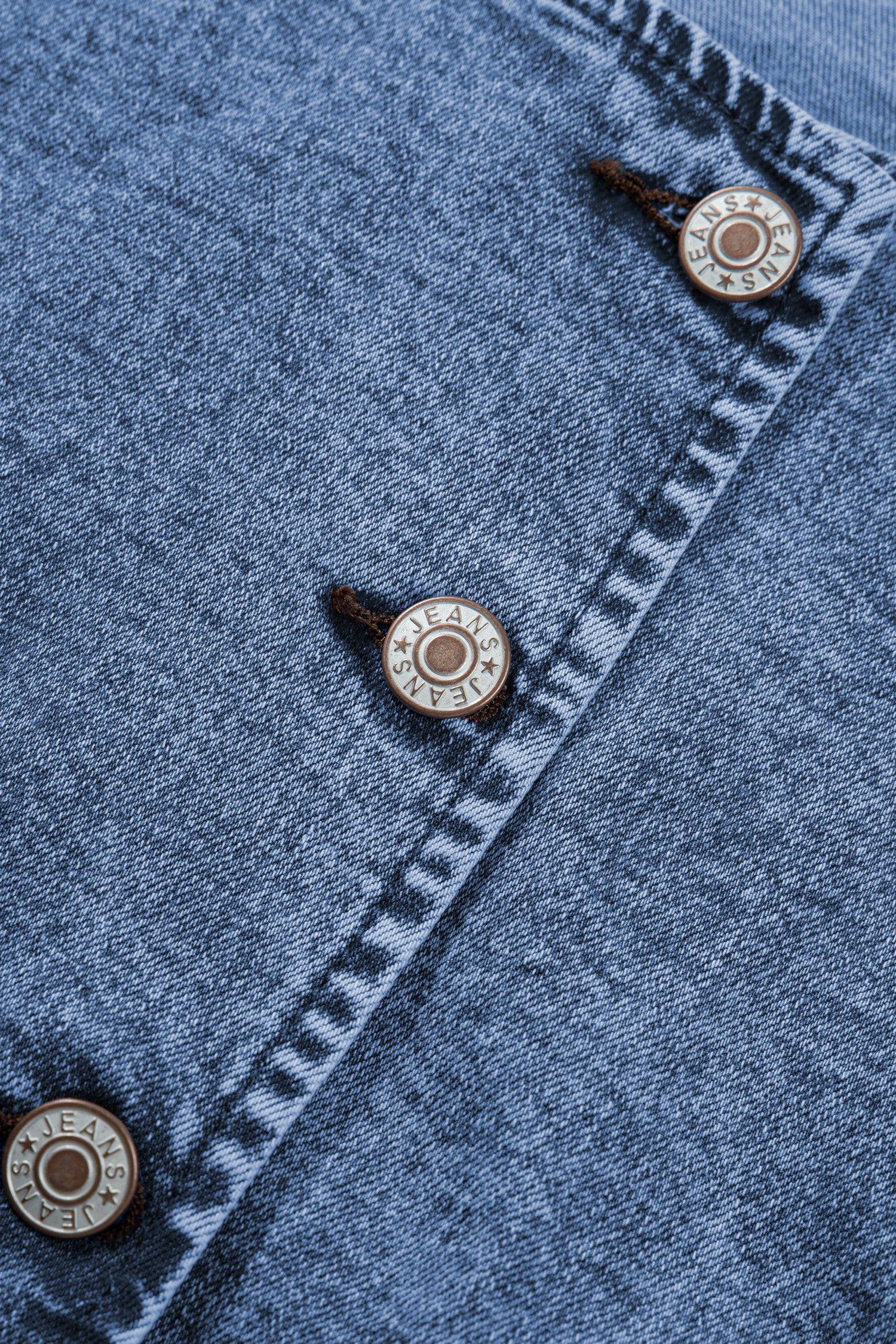 Ashleigh Blue Buttoned Front Slit Denim Vest-Outerwear/Vests-[Adult]-[Female]-2022 Online Blue Zone Planet