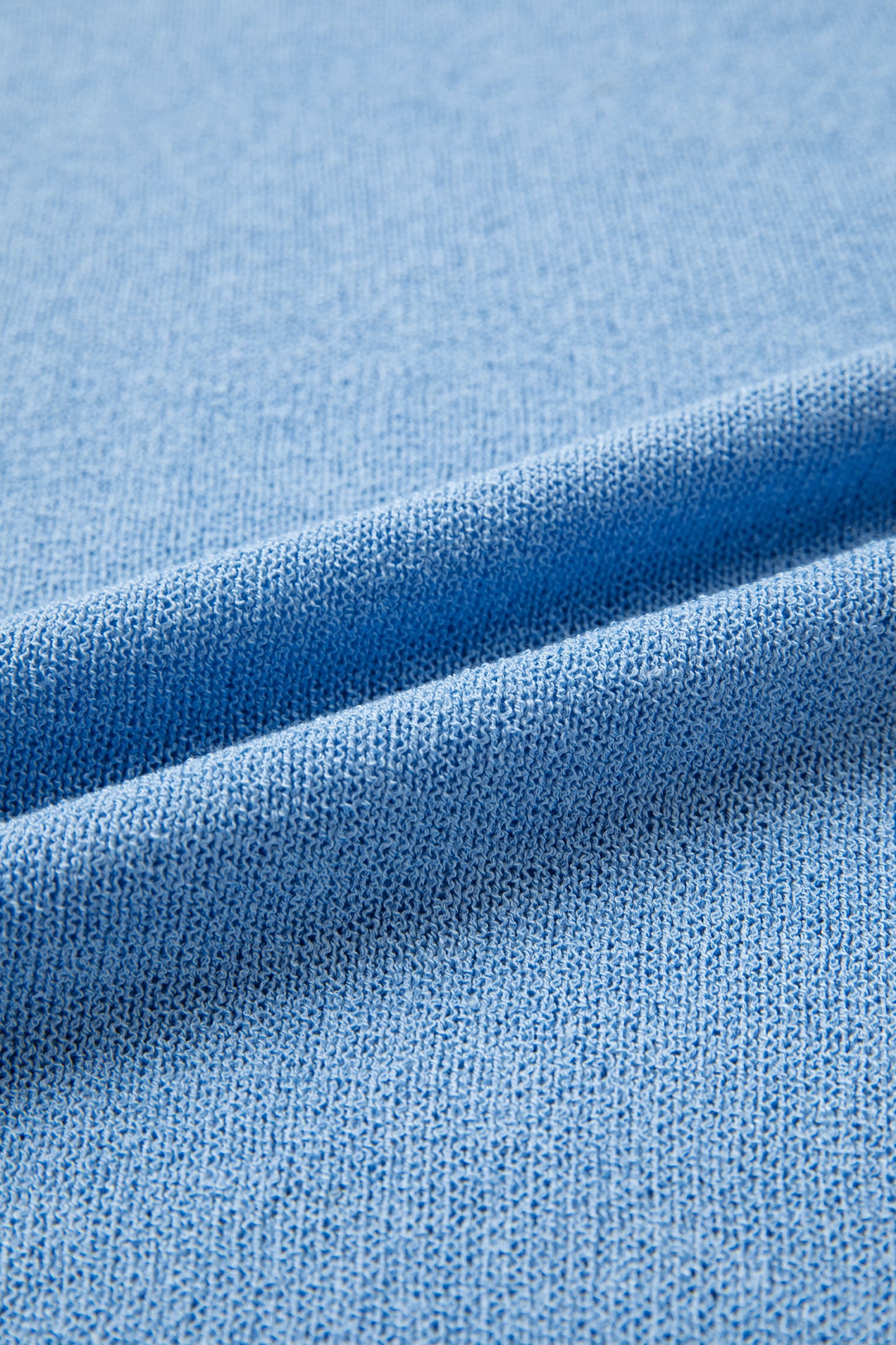 Sky Blue Contrast Trim Round Neck Sleeveless Sweater-TOPS / DRESSES-[Adult]-[Female]-2022 Online Blue Zone Planet