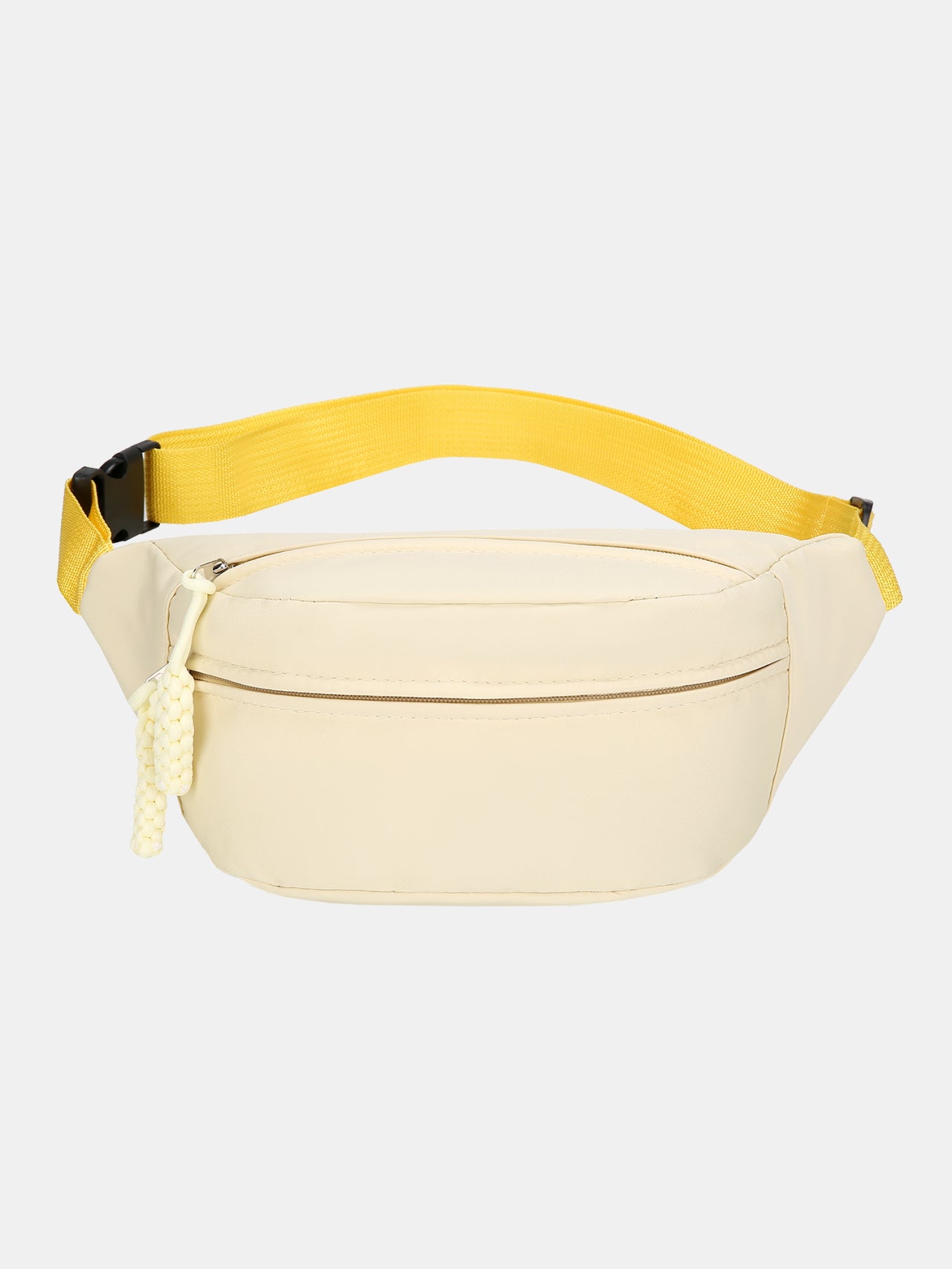 Blue Zone Planet | Oxford Cloth Adjustable Strap Sling Bag-HANDBAGS-[Adult]-[Female]-Pastel Yellow-One Size-2022 Online Blue Zone Planet