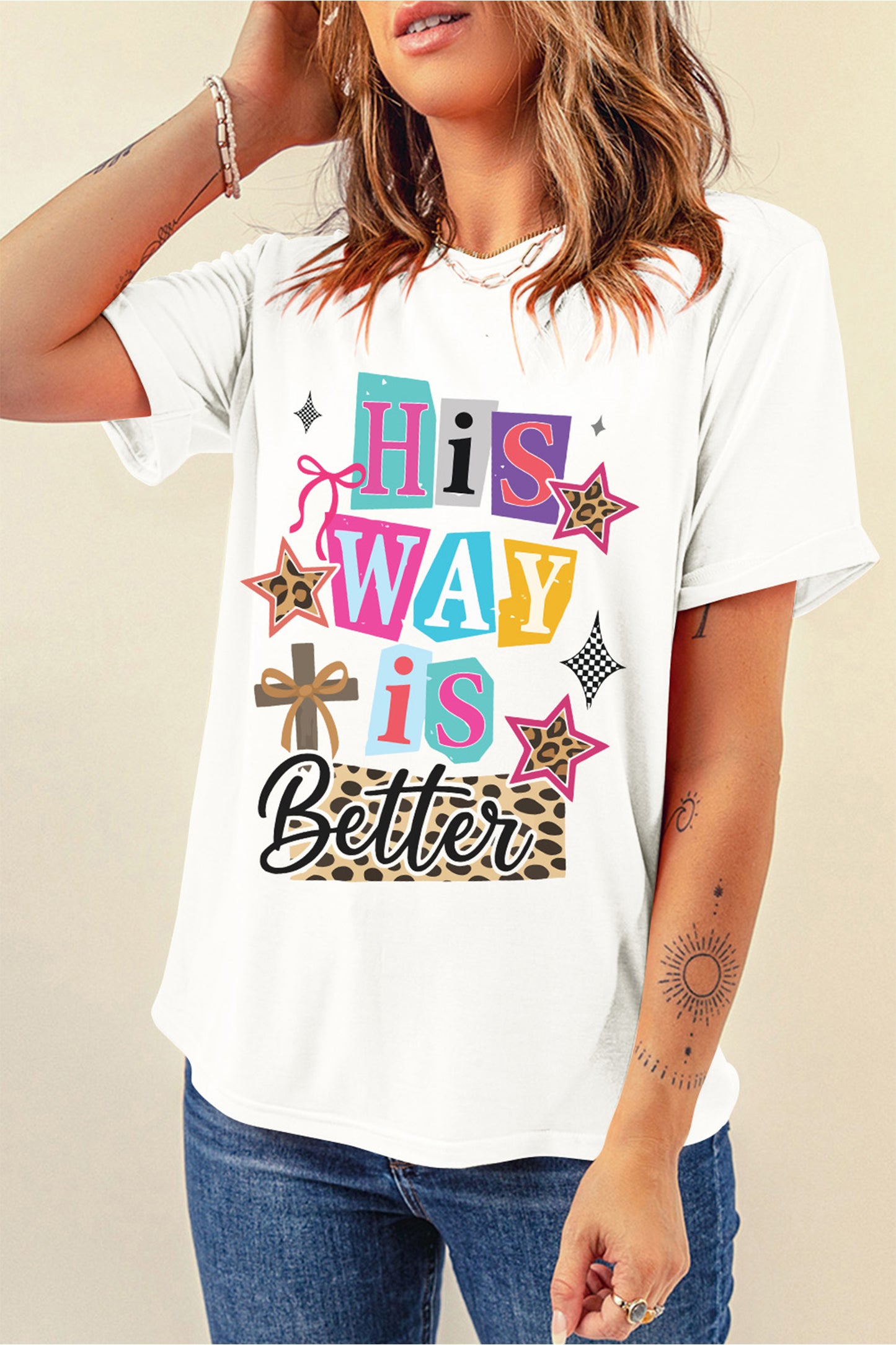 White His Way Is Better Easter Celebration Tee-Graphic Tees-[Adult]-[Female]-2022 Online Blue Zone Planet