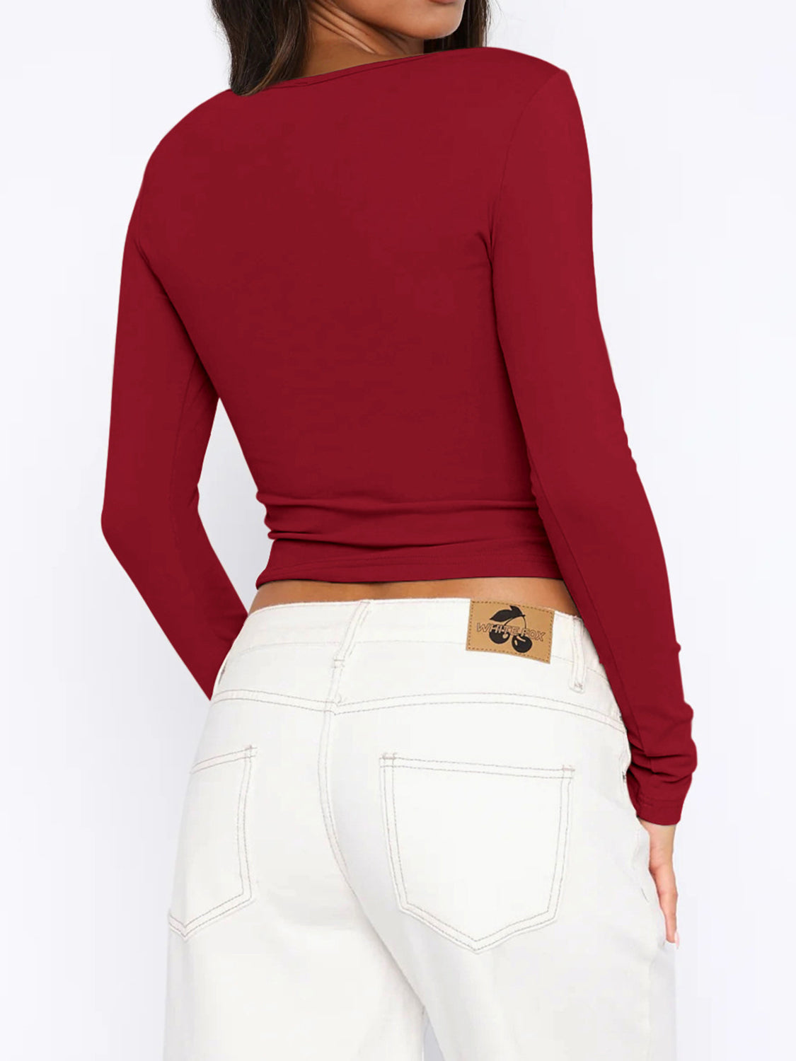 Button Down Long Sleeve Top-TOPS / DRESSES-[Adult]-[Female]-2022 Online Blue Zone Planet