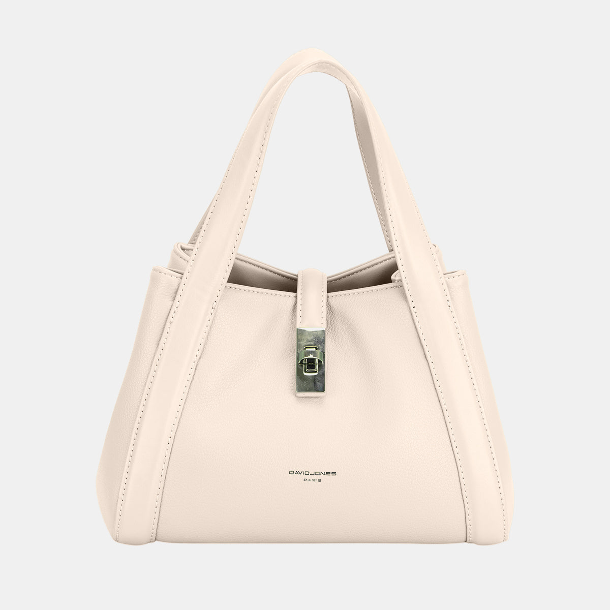 David Jones PU Leather Bucket Bag-HANDBAGS-[Adult]-[Female]-Beige-One Size-2022 Online Blue Zone Planet