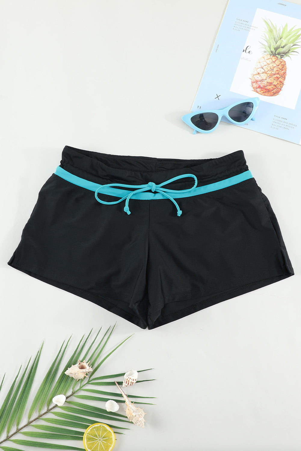 Full Size Drawstring Swim Shorts-TOPS / DRESSES-[Adult]-[Female]-2022 Online Blue Zone Planet