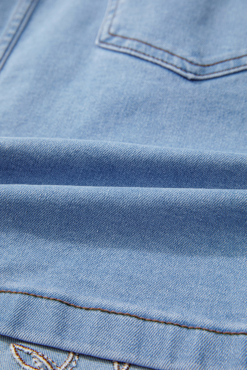 Beau Blue Western Embroidered Denim Mini Skirt-Bottoms/Skirts & Petticoat-[Adult]-[Female]-2022 Online Blue Zone Planet