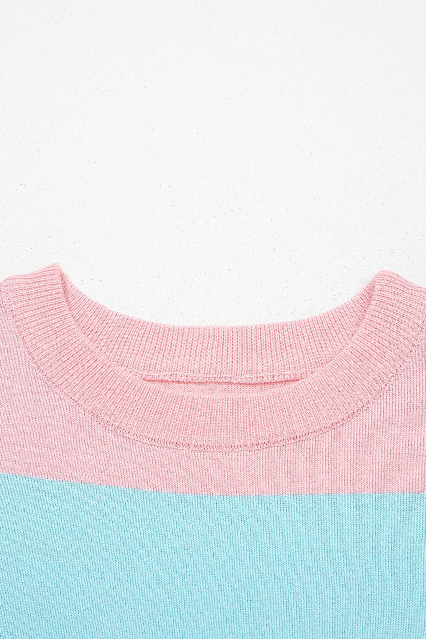 Black Stripe Colorblock Striped Knitted T Shirt-TOPS / DRESSES-[Adult]-[Female]-2022 Online Blue Zone Planet