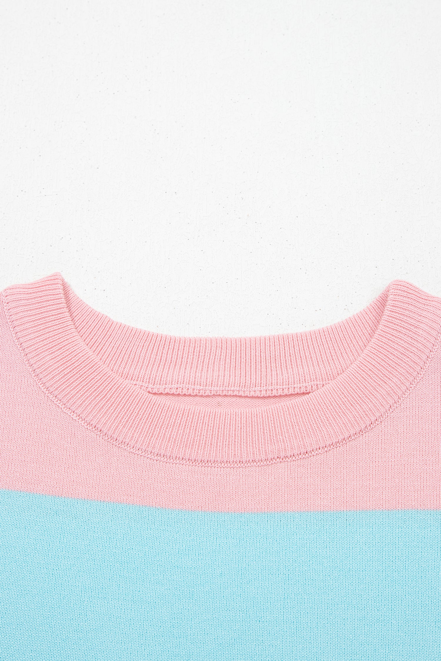 Black Stripe Colorblock Striped Knitted T Shirt-TOPS / DRESSES-[Adult]-[Female]-2022 Online Blue Zone Planet