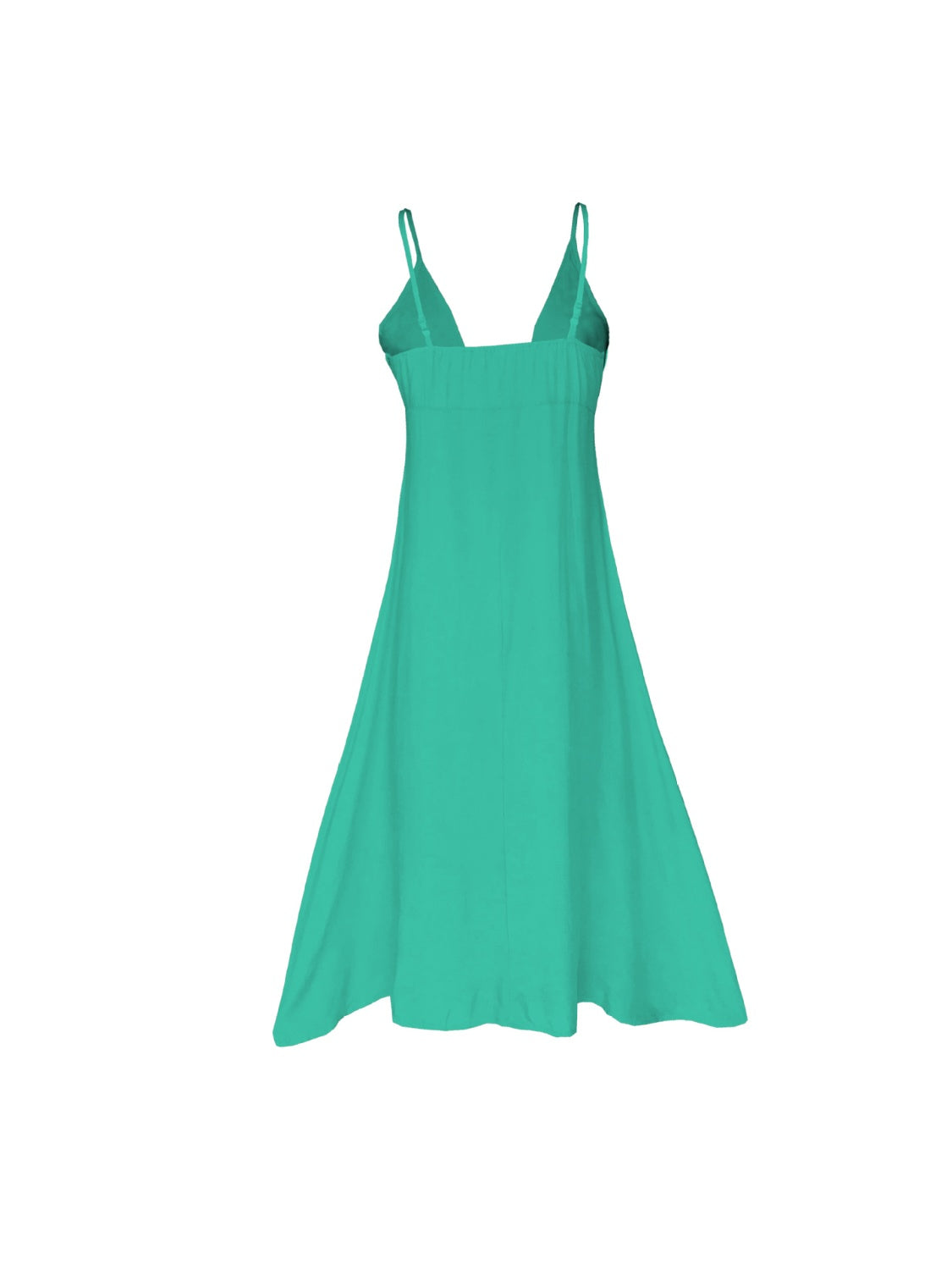 Buttoned Plunge Midi Cami Dress-TOPS / DRESSES-[Adult]-[Female]-2022 Online Blue Zone Planet