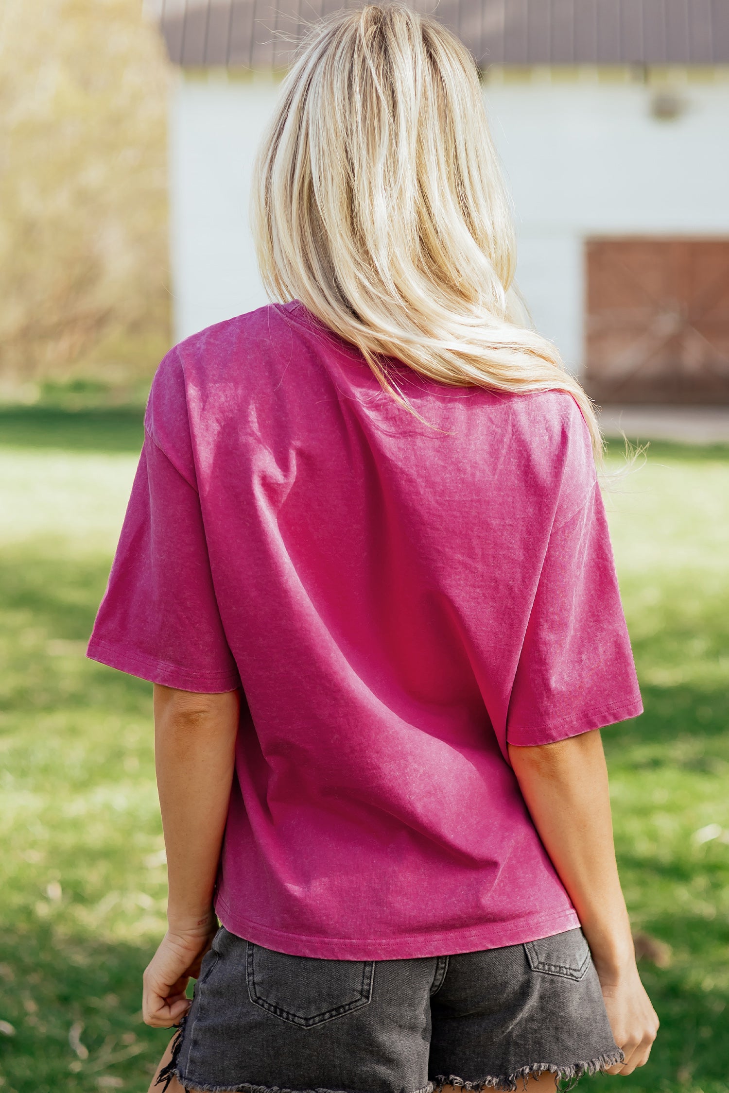 Rose Red AMERICA 1776 Graphic Mineral Wash Cotton Tee-Tops/Tops & Tees-[Adult]-[Female]-2022 Online Blue Zone Planet