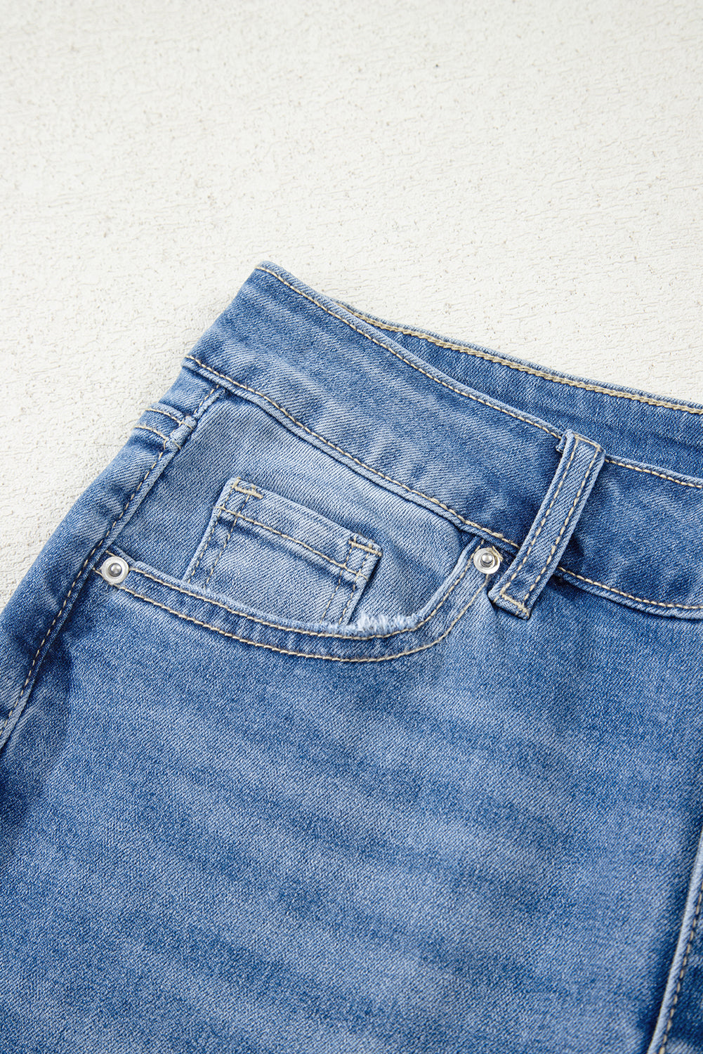 Ashleigh Blue Cut out Side Frayed Hemline Flare Jeans-Bottoms/Jeans-[Adult]-[Female]-2022 Online Blue Zone Planet