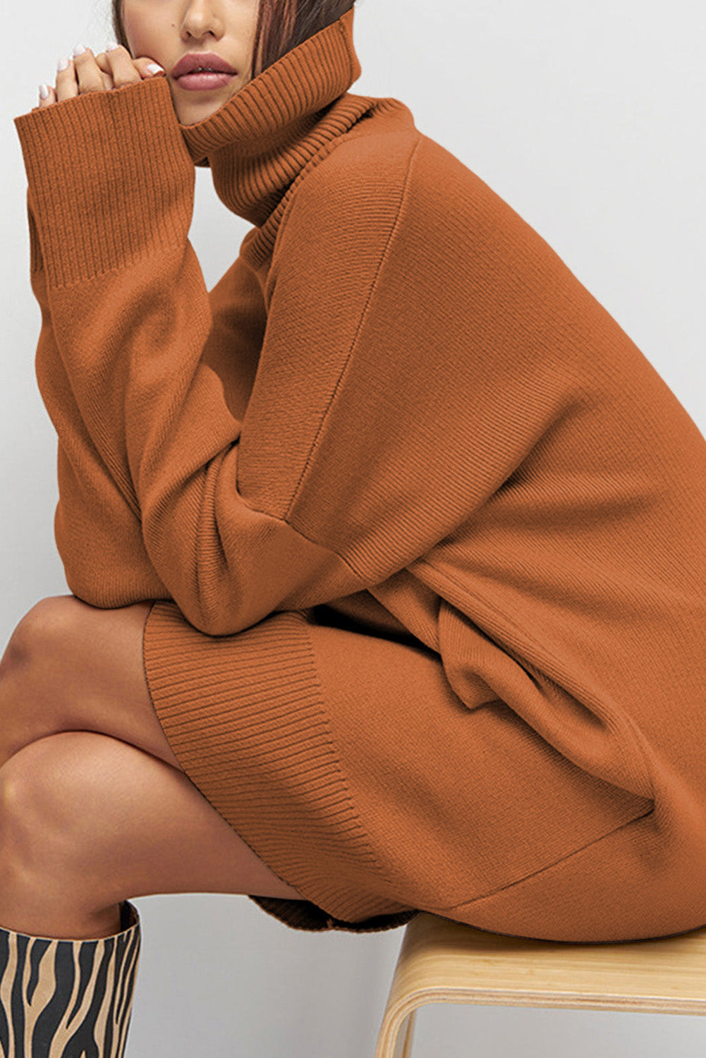 turtleneck loose sweater dress YUNZSXJY Women's Turtleneck Sweater Midi Dress Long Sleeve Ribbed Knit Maxi Pullover Sweater Dress Loose Fit Fall Knit Dress A-Black at Amazon Women's Clothing store