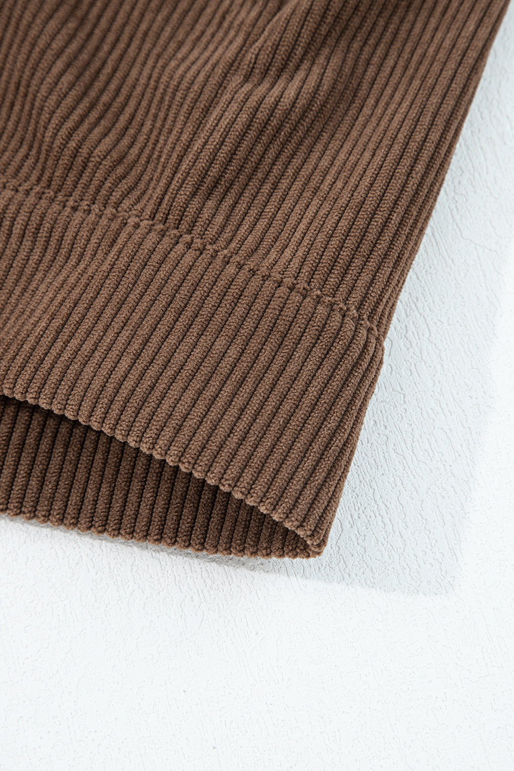 Dark Khaki Button Zip Up Lapel Collar Corduroy Jacket-Outerwear/Jackets-[Adult]-[Female]-2022 Online Blue Zone Planet