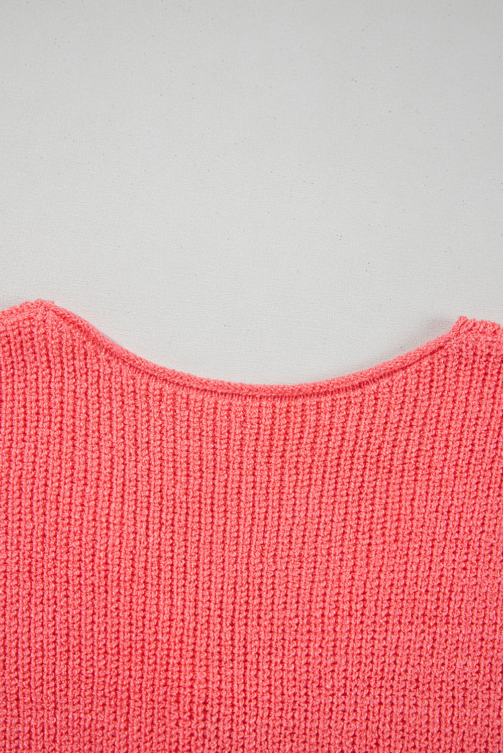 Tomato Red Lace-Up Front V Neck Sweater Vest-TOPS / DRESSES-[Adult]-[Female]-2022 Online Blue Zone Planet