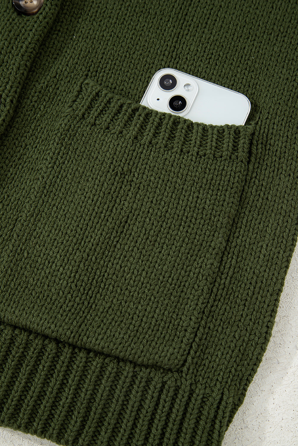 Moss Green Western Fashion Abstract Printed Cardigan Sweater-Sweaters & Cardigans/Cardigans-[Adult]-[Female]-2022 Online Blue Zone Planet