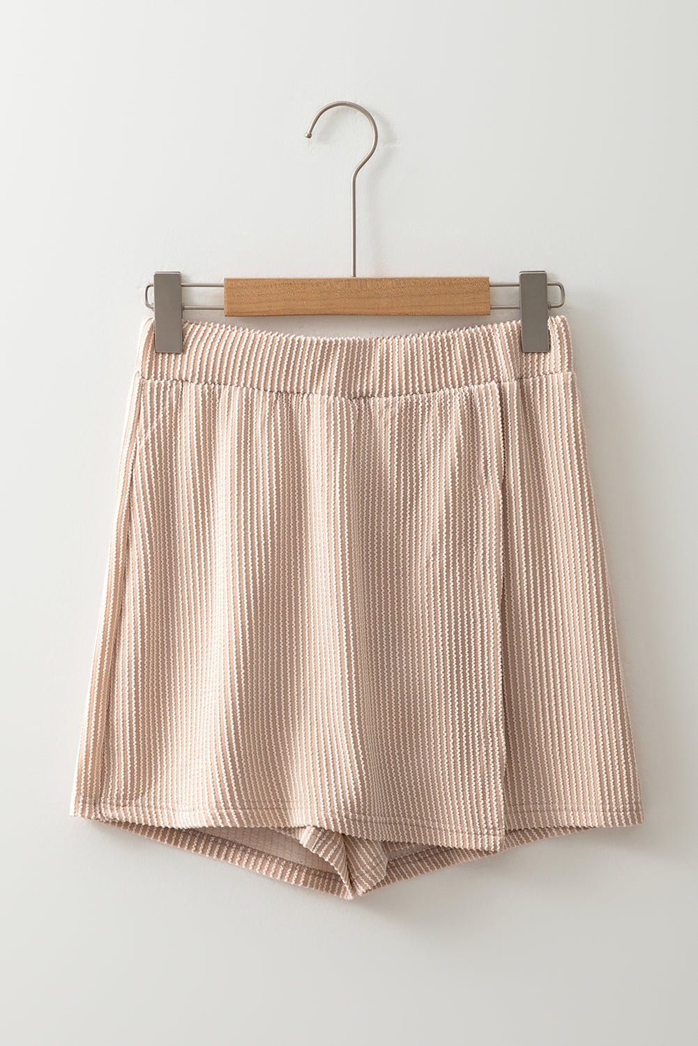 Jet Stream Corded Elastic High Waist Wrap Skort-Shorts-[Adult]-[Female]-2022 Online Blue Zone Planet