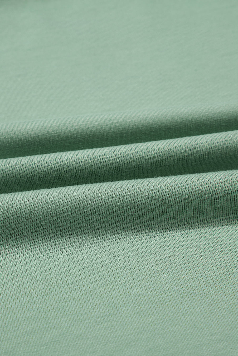 Smoke Green Half Sleeve Raw Seam High Low Side Split Top-Tops/Tops & Tees-[Adult]-[Female]-2022 Online Blue Zone Planet